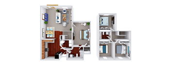 bedroom floor plan an in 2d