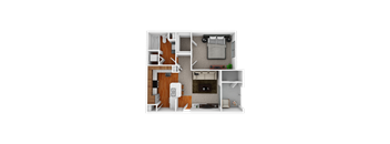 bedroom floor plan an in 1 bed 1 bath