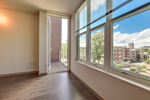 Apartment view with balcony