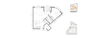 1Bed 1 Bath Style D