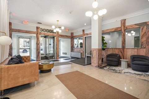 the lobby at the callaway house austin