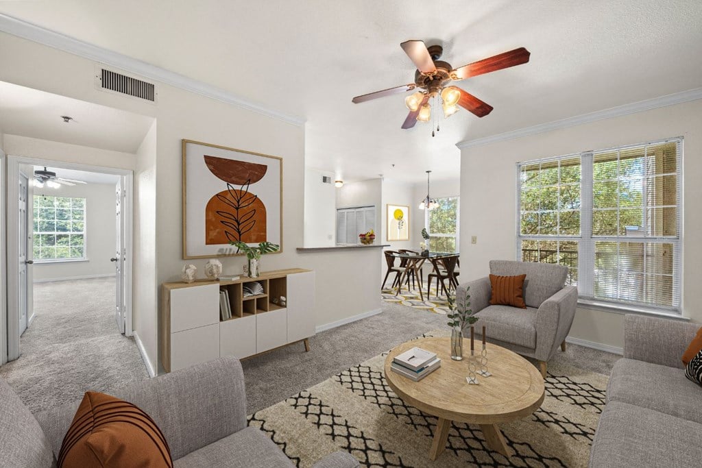 Standard Living Dining Area Staged