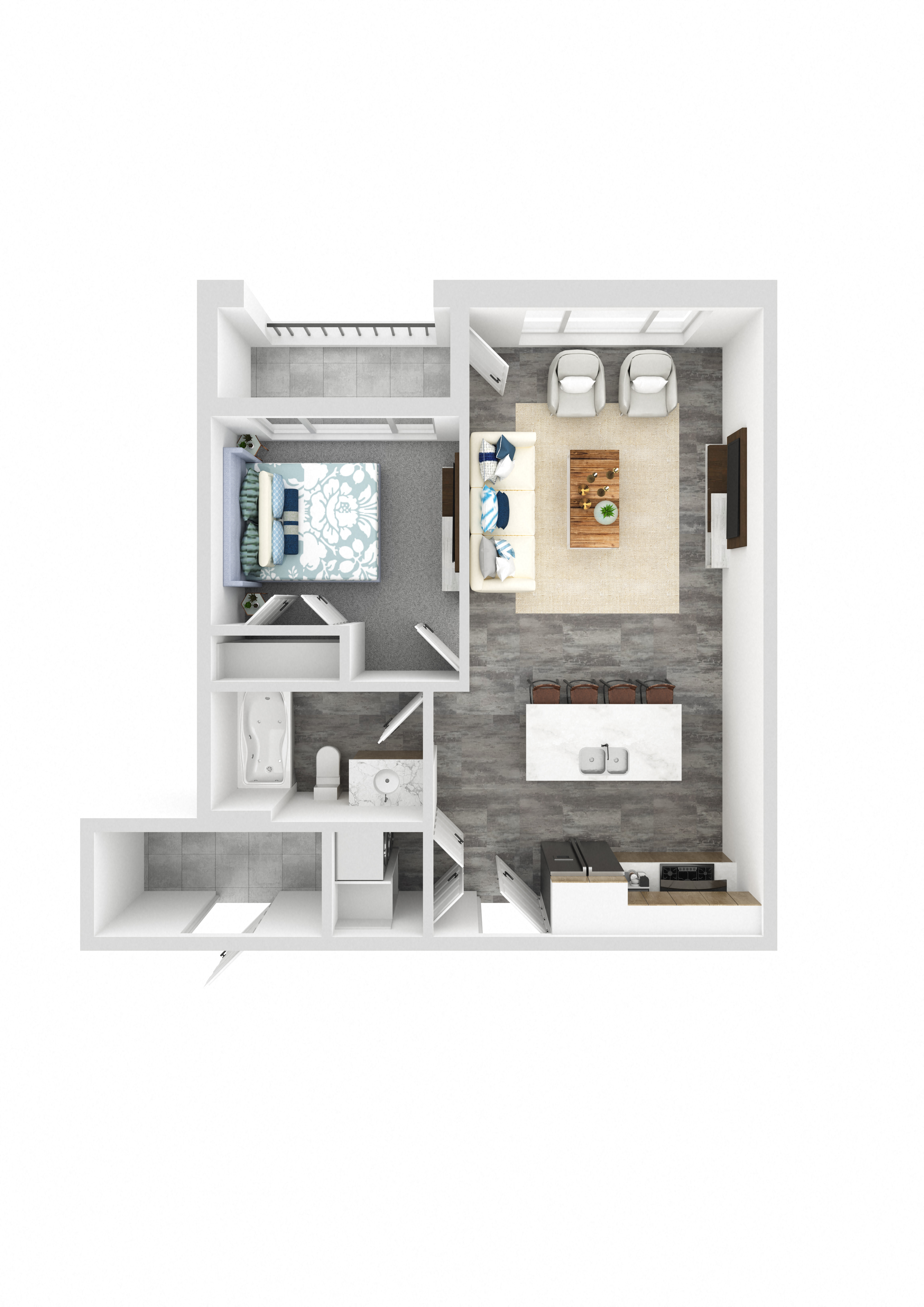 1 Bed X 1 Bath Style A