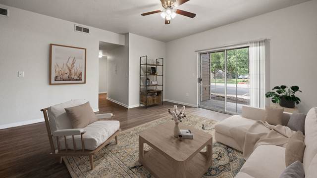 1-bedroom apartment at River Oaks Villas Apartments in San Marcos, TX