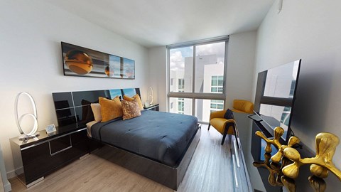 Bedroom Bedroom at Douglas Enclave, Miami, FL.