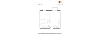 A floor plan for a unit at Havana Enclave shows a bedroom, living room, kitchen, bathroom, and WC.