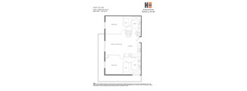 A floor plan for a Havana Enclave apartment unit.