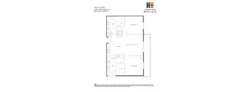 A floor plan for a Havana Enclave unit shows a living area, two bedrooms, a bathroom, a kitchen, and a family room.