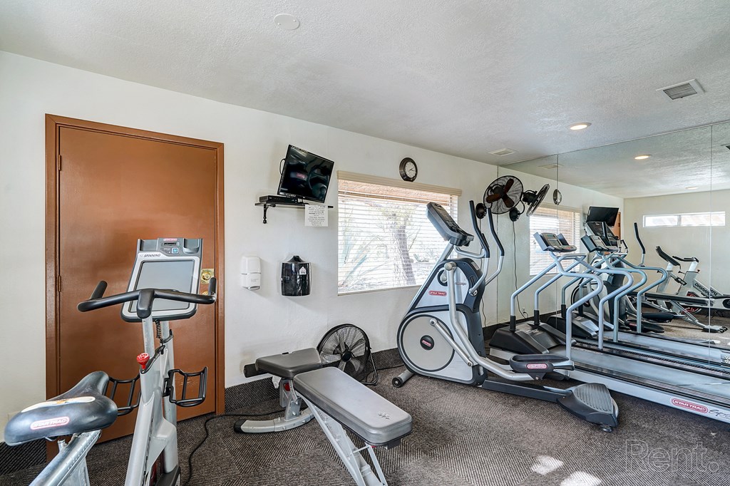 the gym has plenty of equipment to work on your back and shoulders