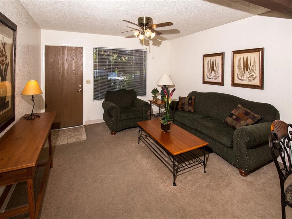 Modern Living Room at Mountain View Villa Apartments, Cottonwood