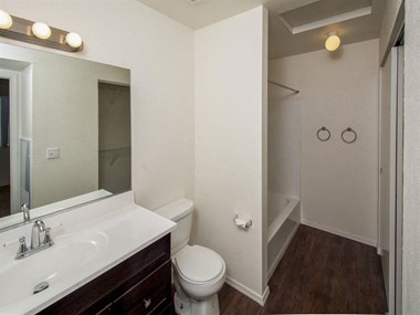 Bathroom With Adequate Storage at Rio Verde Apartments, Arizona, 86326