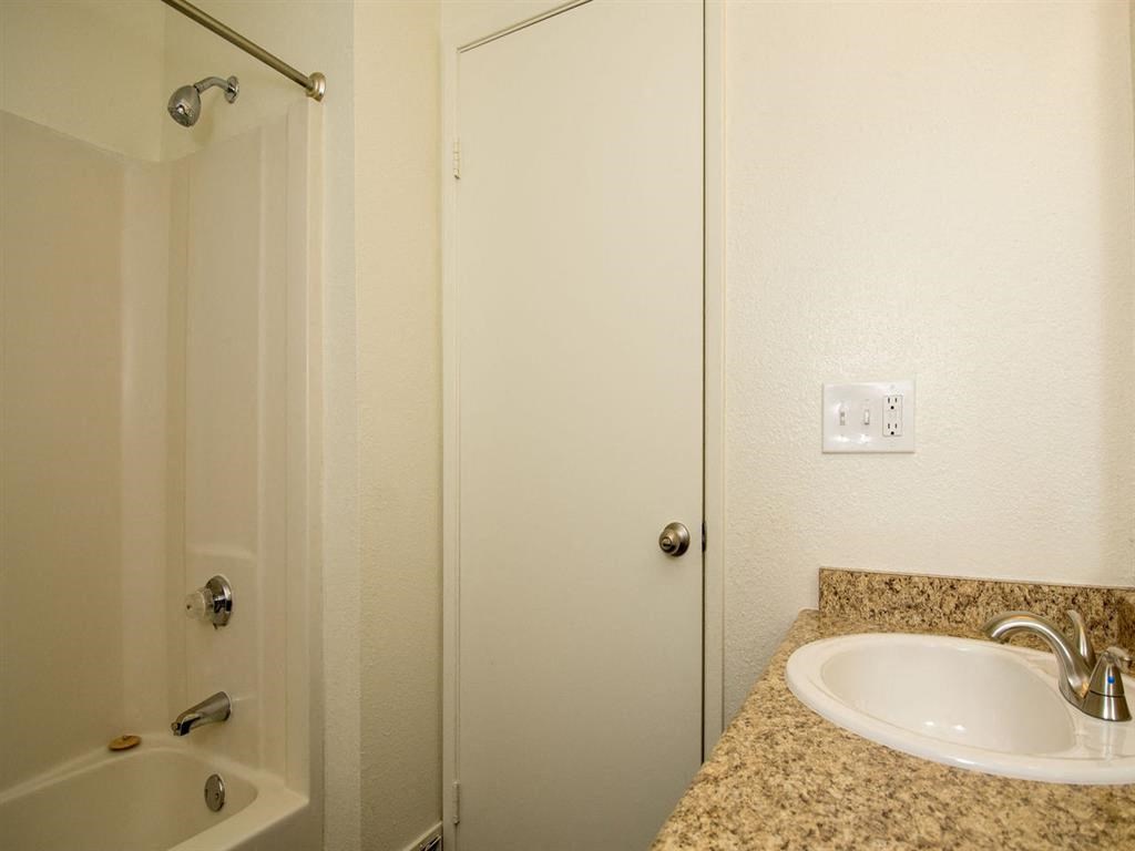 Renovated Bathrooms With Quartz Counters at Country Club Terrace Apartments, Arizona, 86004