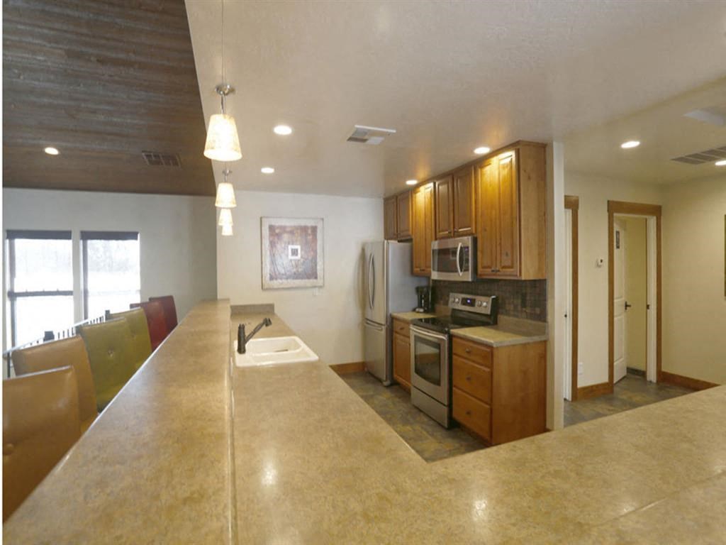 Clubhouse Kitchen Space at Country Club Terrace Apartments, Flagstaff