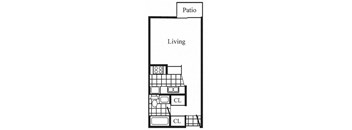 a floor plan of a small apartment