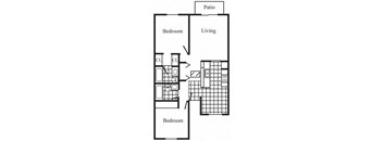 a floor plan of a bedroom apartment