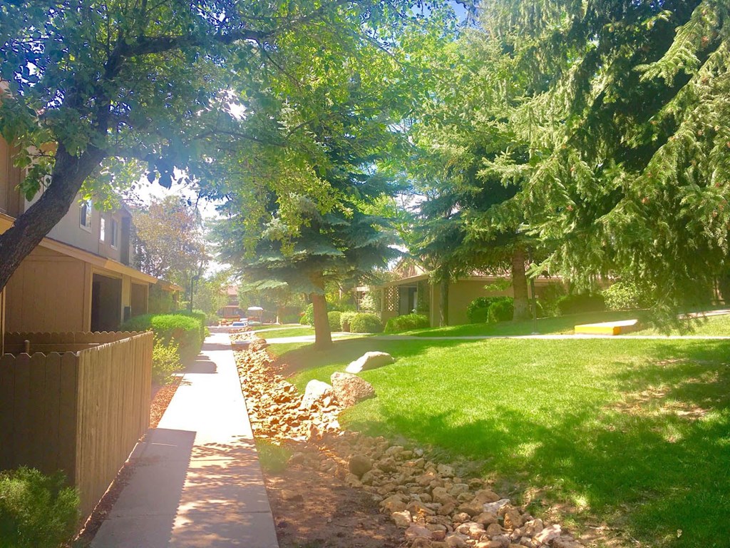 Courtyard Walking Path at Country Club Terrace Apartments, Arizona