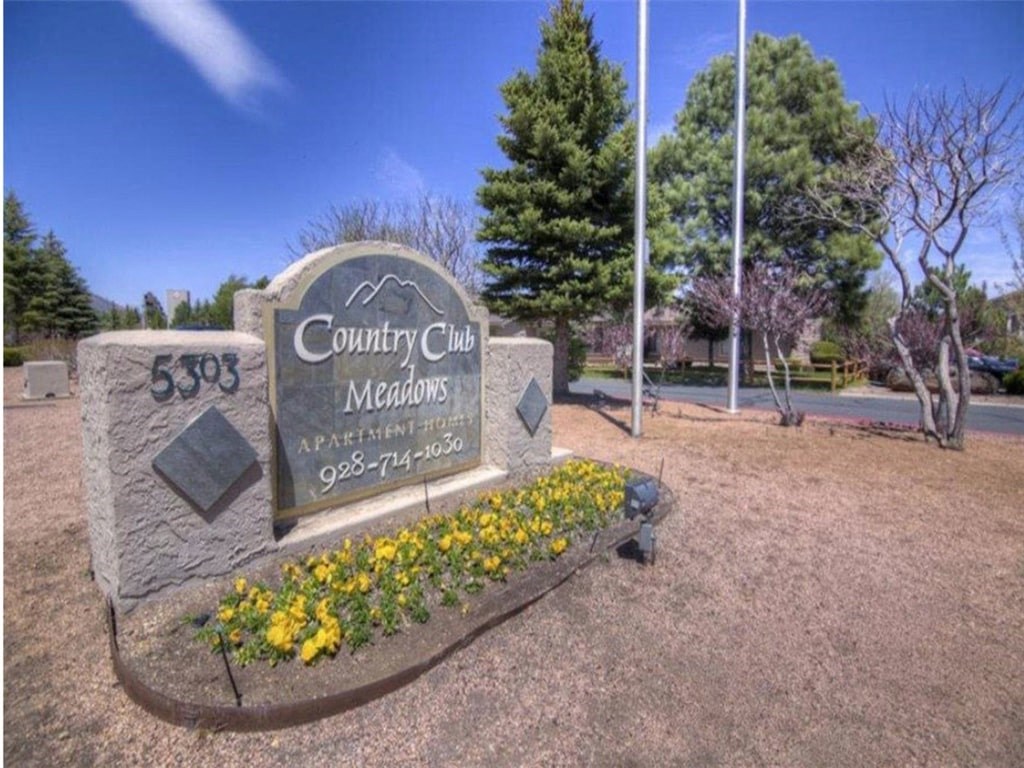 Property Signage at Country Club Meadows Apartments, Flagstaff, 86004