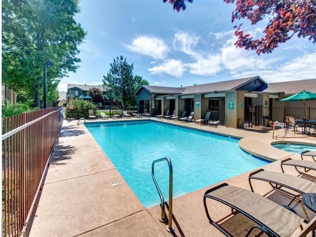 Pool Side Relaxing Area With Sundeck at Country Club Terrace Apartments, Arizona, 86004