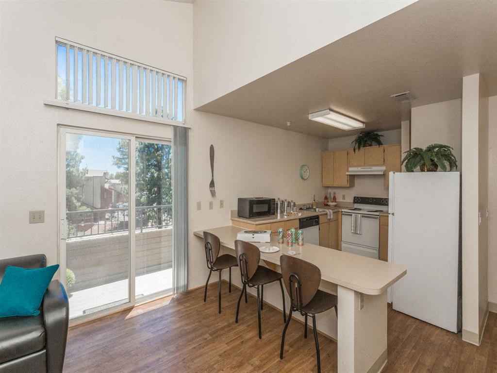 Clubhouse Kitchen at Highland Village Apartments, Arizona, 86001