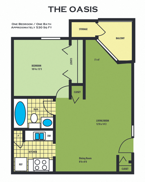 the oasis type a floor plan