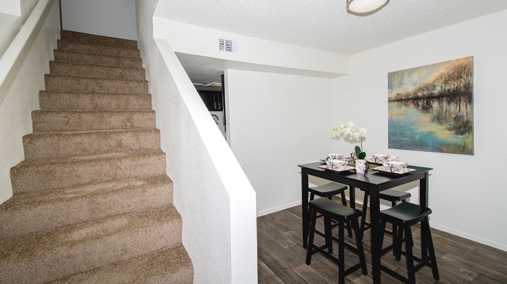 our apartments offer a living room with a fireplace