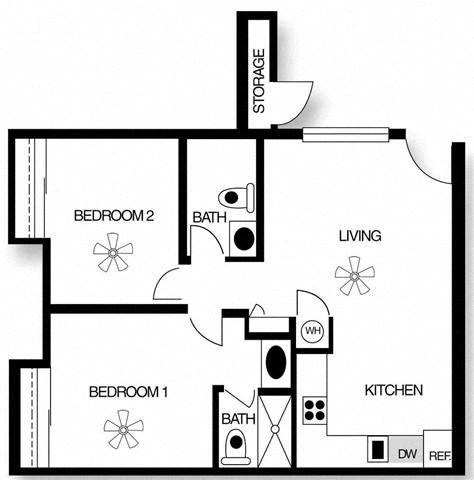 a floor plan of a house