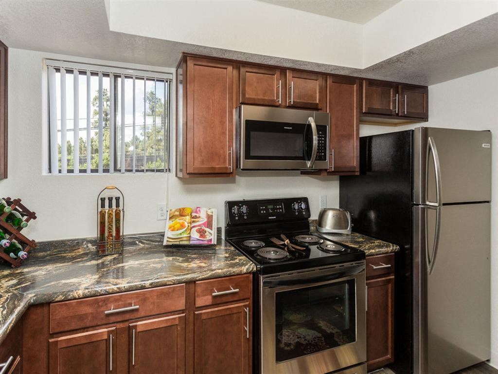 Fully Equipped Kitchen at Butterfield Apartments, Flagstaff, AZ, 86004