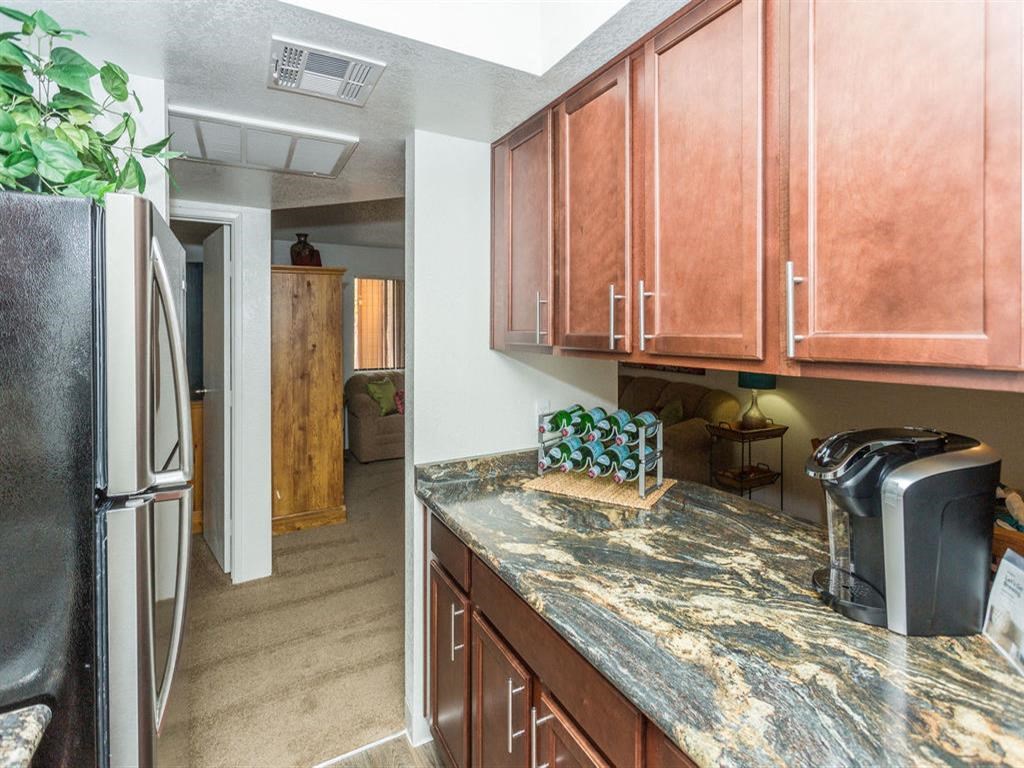 Modern Kitchen With Custom Cabinet at Butterfield Apartments, Flagstaff, Arizona