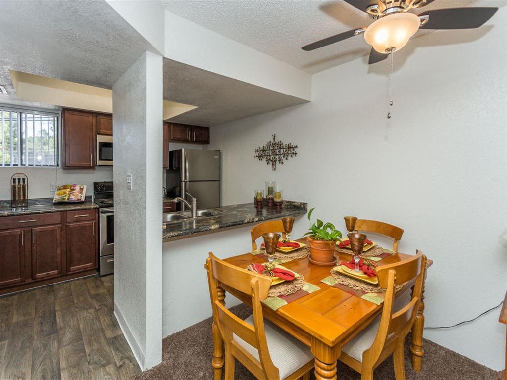 Elegant Dining Space at Butterfield Apartments, Flagstaff AZ 86004