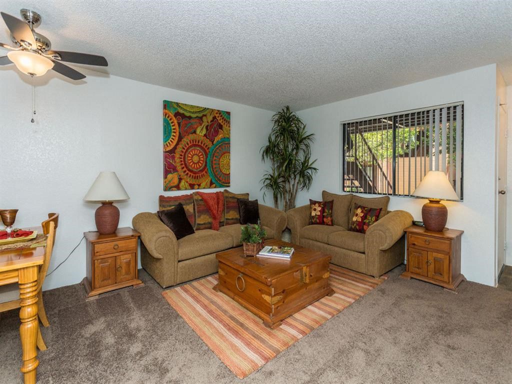 Comfortable Living Room at Butterfield Apartments, Flagstaff, AZ 86004