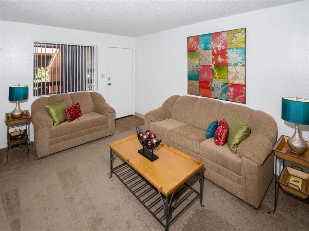 Living Room Interior at Butterfield Apartments, Flagstaff, AZ 86004