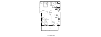 1 Bedroom Floorplan