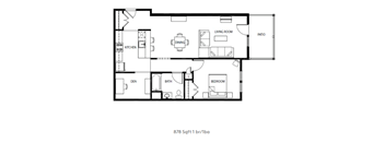 1 Bedroom Floorplan