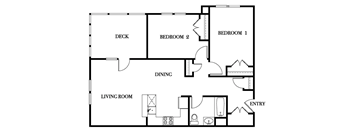 2 Bedroom Floorplan