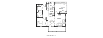 2 Bedroom Floorplan