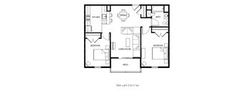 2 Bedroom Floorplan