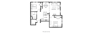 2 Bedroom Floorplan