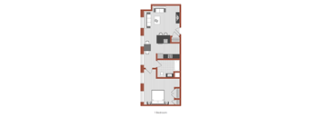 1 Bedroom Floorplan