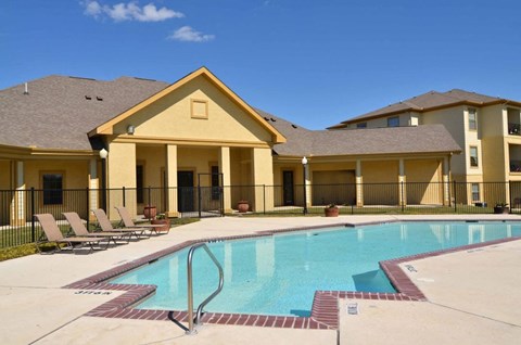 the swimming pool at the villas at canyon ridge
