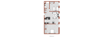 2 Bedroom Floorplan
