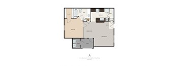 1 bed 1 bath (A)