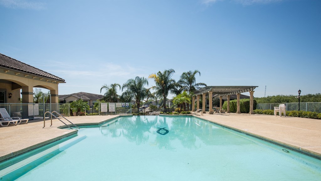 the swimming pool at our apartments