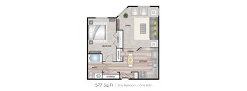 One Bedroom One Bathroom