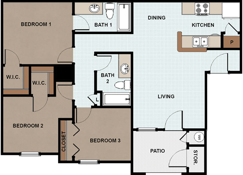 3817 S. Veterans Blvd 2-3 Beds Apartment, Affordable for Rent - Photo Gallery 10