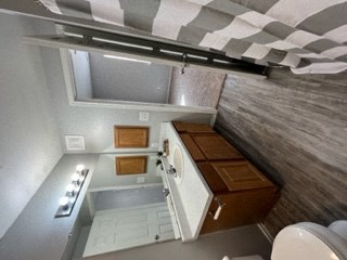 a small bathroom with a toilet and a sink