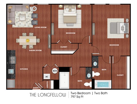 Longfellow - 2 Bedroom 2 Bath