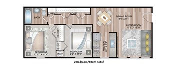 a floor plan of a home