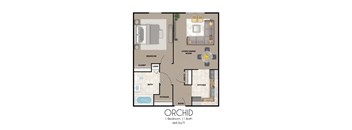 Floorplan - 1 Bedroom