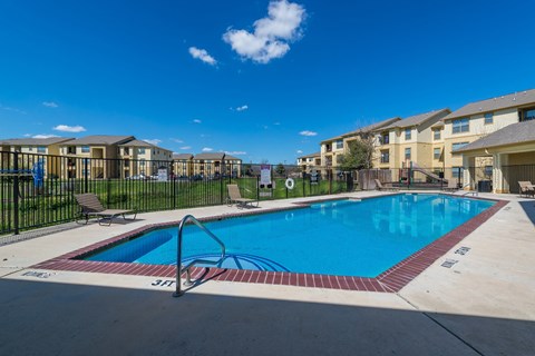 the swimming pool at our apartments