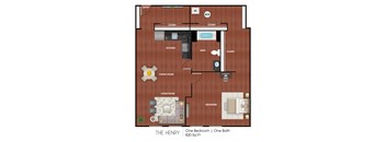 The Henry - 1 Bedroom 1 Bath